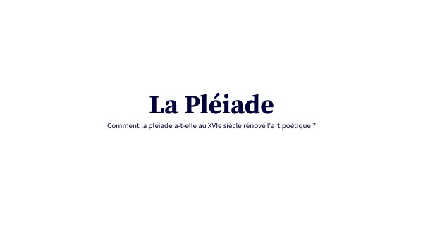 La Pléiade