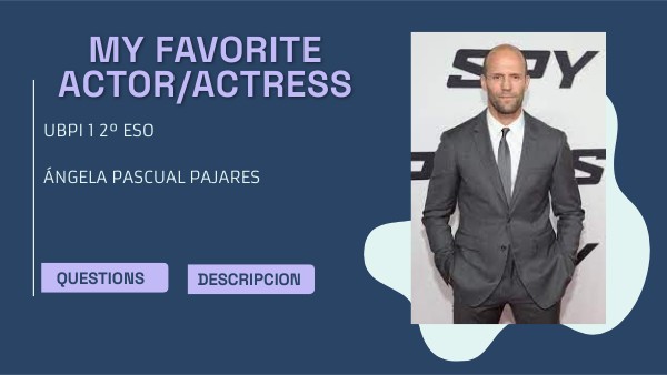 MY FAVORITE ACTOR/ACTRESS