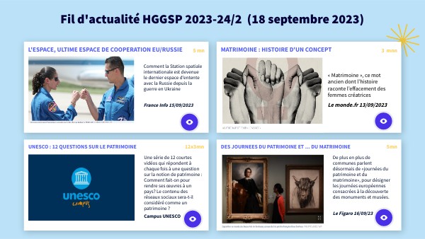 FIL ACTU HGGSP 2023-2024 / 2