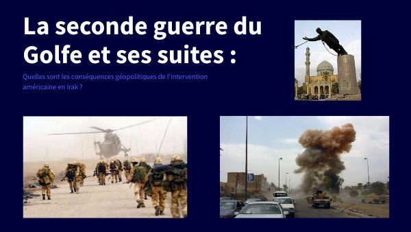 HGGSP : seconde guerre du Golfe