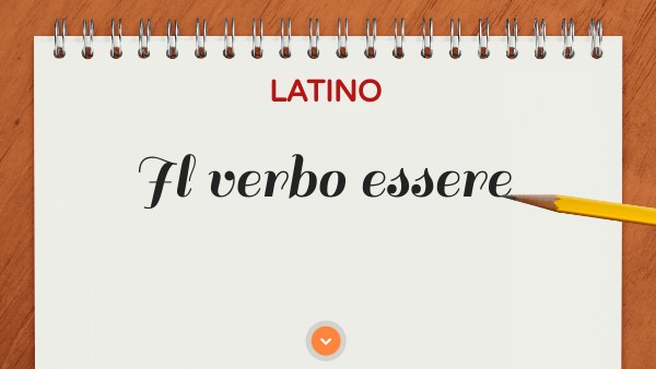 Il verbo essere in latino