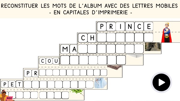 Reconstituer Un Mot Avec Des Lettres Maternelle Compétence view.genial.ly
