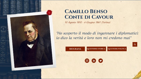 Camillo Benso Conte di Cavour