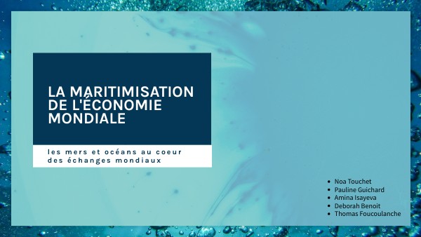 maritimisation de l'économie mondiale