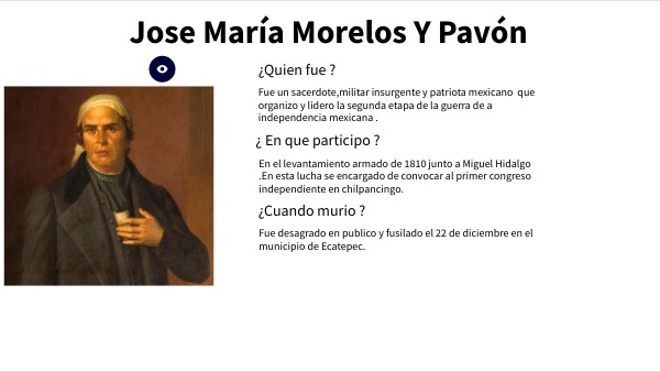 José María Morelos Y Pavón