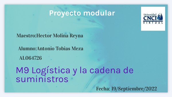 Proyecto modular CNCI