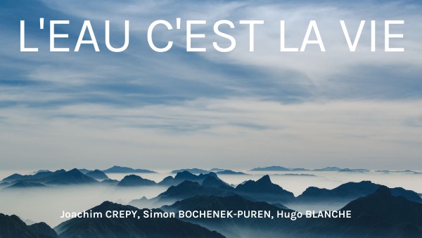 l' eau c' est la vie