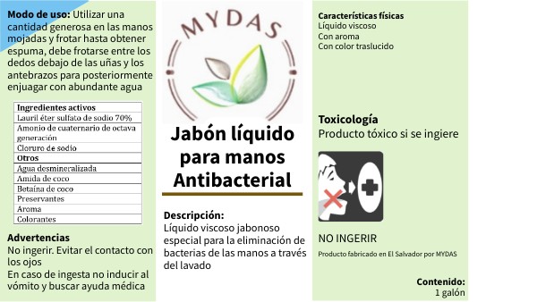 Ficha Tecnica De Jabon Liquido Antibacterial