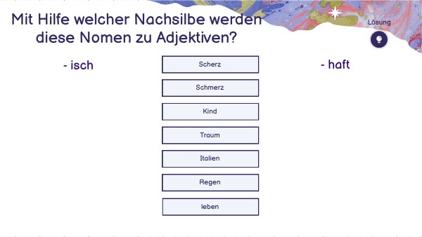 Wörter Mit Isch Am Ende Adjektive mit den Nachsilben -isch und -haft