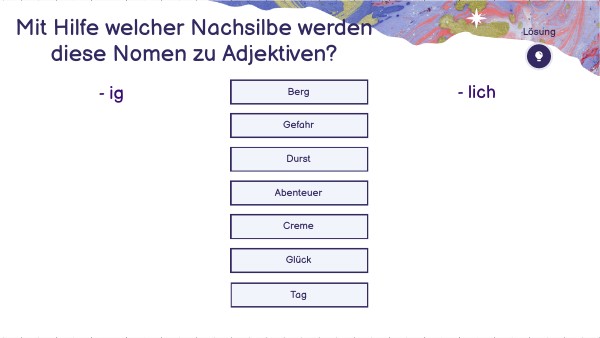 Adjektive Mit Lich Und Ig view.genial.ly
