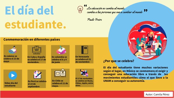 Día del estudiante.