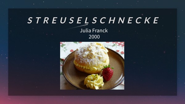 Inhaltsangabe Streuselschnecke Von Julia Franck view.genial.ly