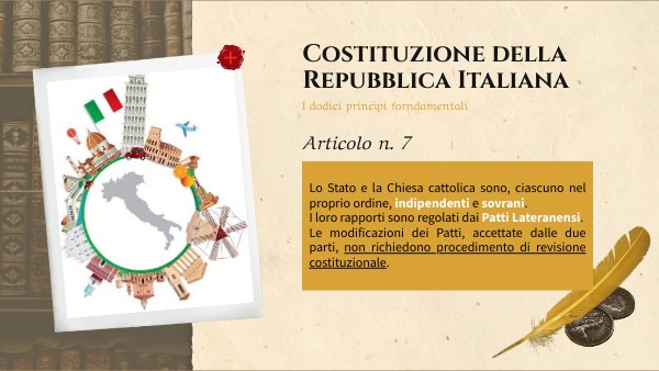 I princìpi fondamentali della Costituzione