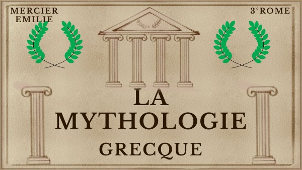Page De Garde Mythologie Grecque La Mythologie Grecque Oral