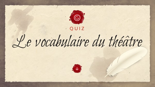 Vocabulaire théâtre