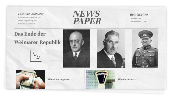 Das Ende Der Weimarer Republik Das Ende der Weimarer Republik
