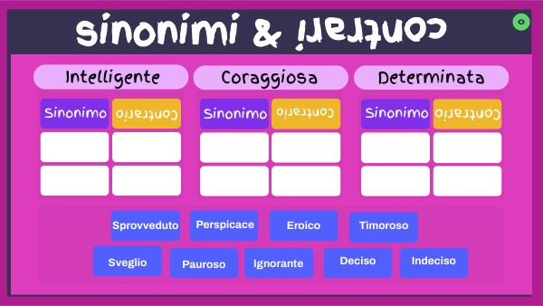 Sinonimi e Contrari completo