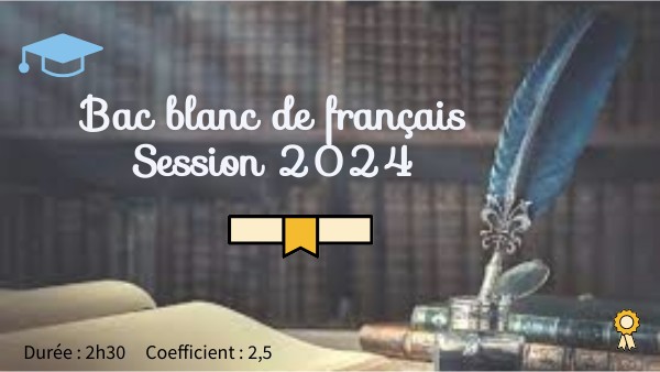 BAC BLANC FRANCAIS 2024 CORRECTION