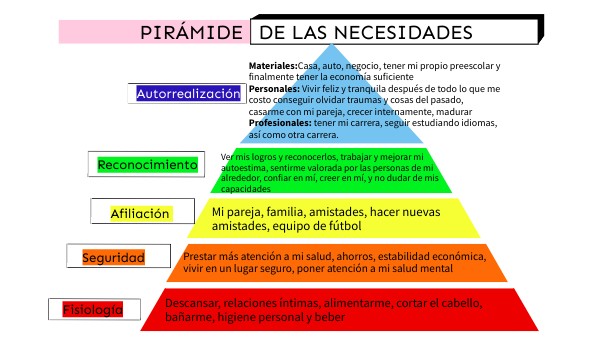 PIRÁMIDE DE NECESIDADES