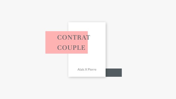 CONTRAT DE COUPLE PXA