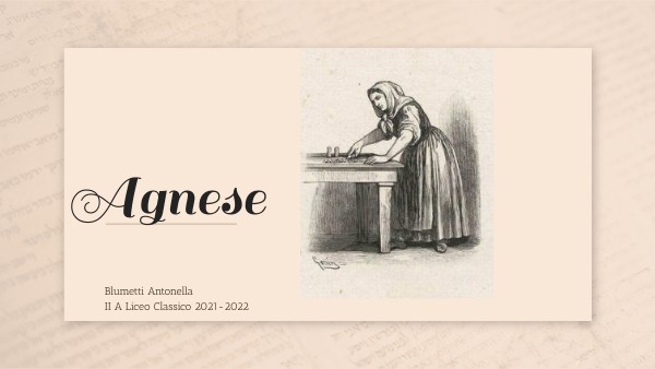 I Promessi Sposi- Agnese