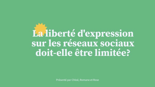 liberté d'expression et réseaux sociaux