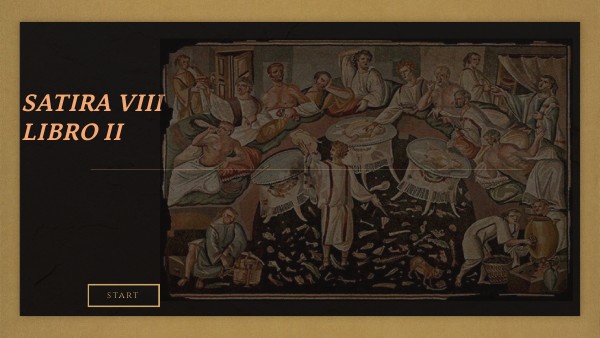 ORAZIO SATIRA VIII LIBRO II