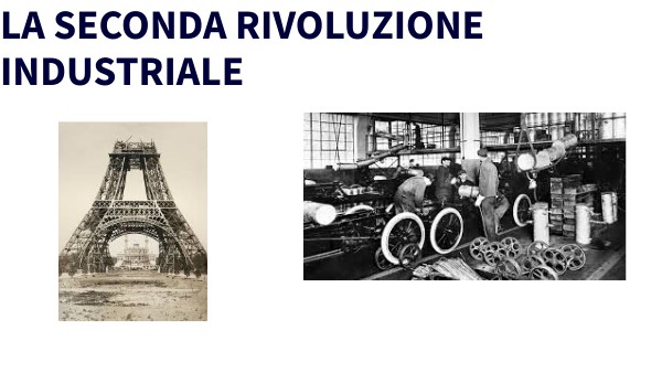 SECONDA RIVOLUZIONE INDUSTRIALE