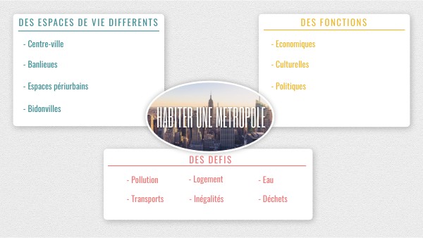 Carte mentale métropole