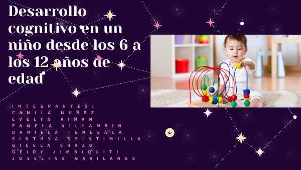 DESARROLLO COGNITIVO 6 A 12 AÑOS