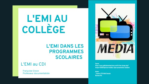 Page De Garde Emi EMI au collège
