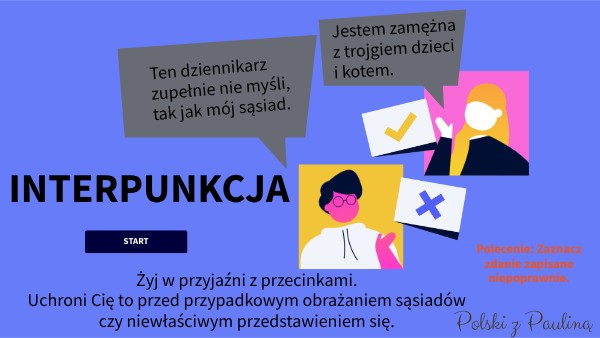 Interpunkcja Klasa 6 Sprawdzian Uzupełnij Tekst Interpunkcja quiz - przykładowe zadania z arkuszy egzaminacyjnych
