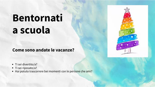 Rientro vacanze Natale