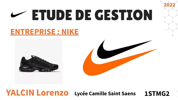 Diapo Nike - Etude de gestion