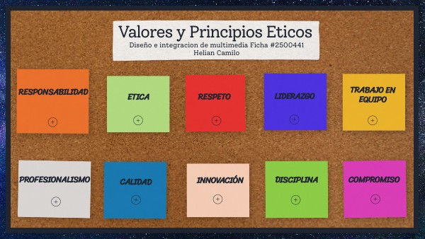 Valores y principios éticos -Helian Camilo