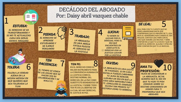 Que Es El Decalogo Del Abogado