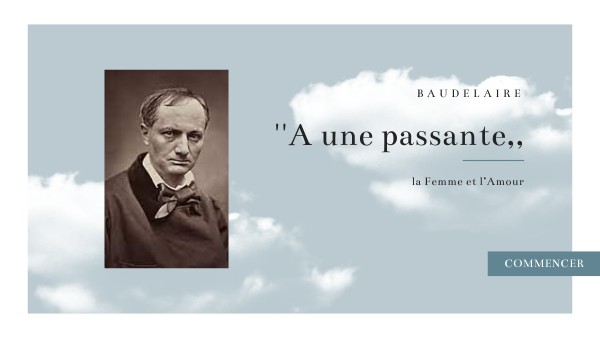 A une passante, Baudelaire
