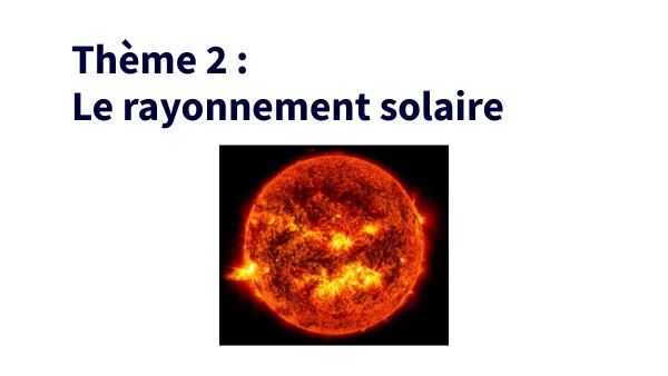 Rayonnement Solaire Enseignement Scientifique view.genial.ly