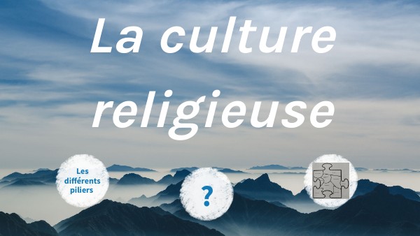 Page De Garde Culture Chrétienne La culture religieuse séance 1