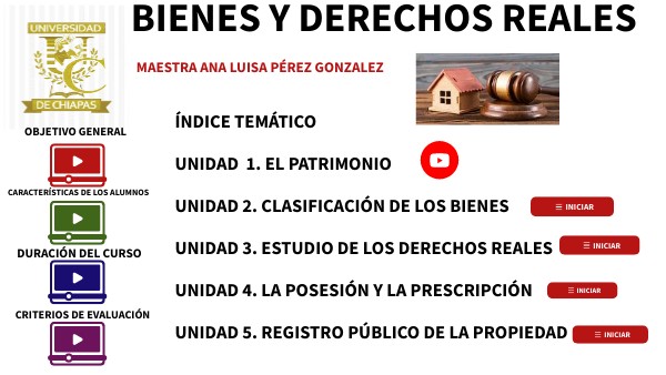 BIENES Y DERECHOS REALES