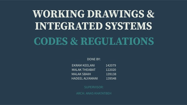 Working drawing & integrated systems