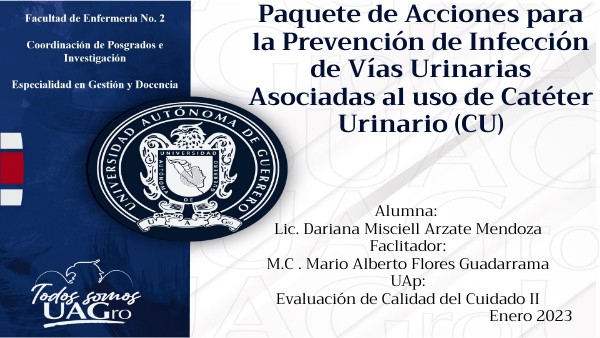 Paquete de acciones de catéter urinario