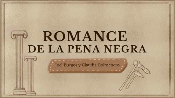 romance de la pena negra