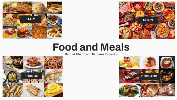 Food and meals in different cultures