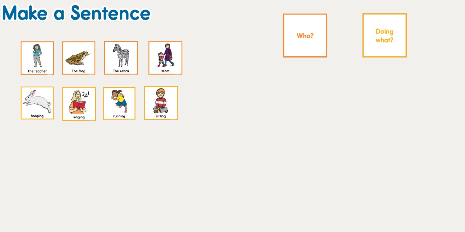 Make a sentence activity