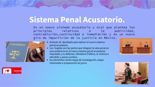 sistema penal acusatorio