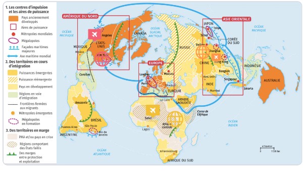 Les territoires inégalement connectés à la mondialisation