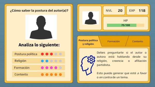 Postura del autor