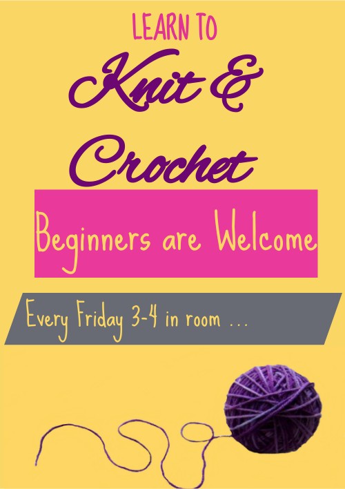 Knitting club poster