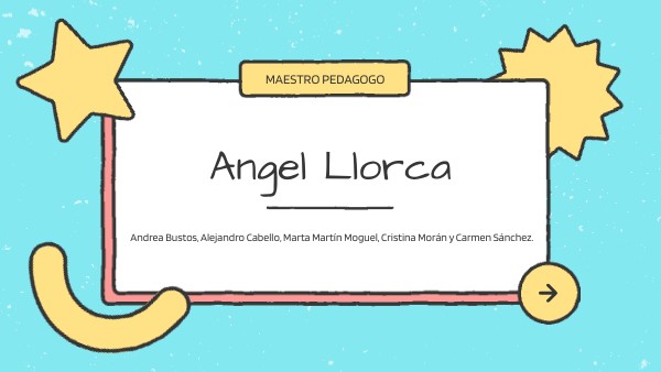 PRESENTACIÓN ÁNGEL LLORCA